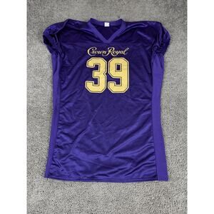 Crown Royal Shirt Mens 2XL Purple Football Jersey 39 Mesh Promo Advertising